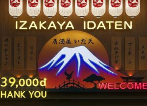 【居酒屋いだ天（Izakaya Idaten）】一律3.9万vnd！リーズナブルに本格和食を｜ベトナム・ダナンのオススメレストラン
